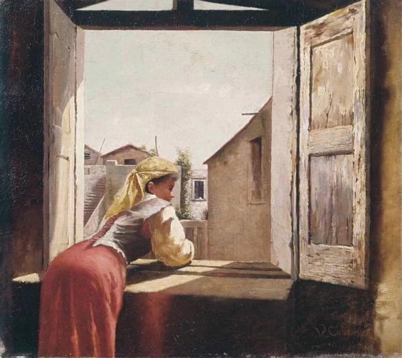 Donna alla finestra